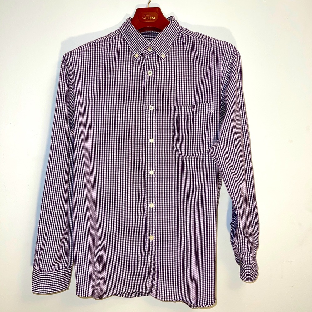 Purple Gingham Button Down
